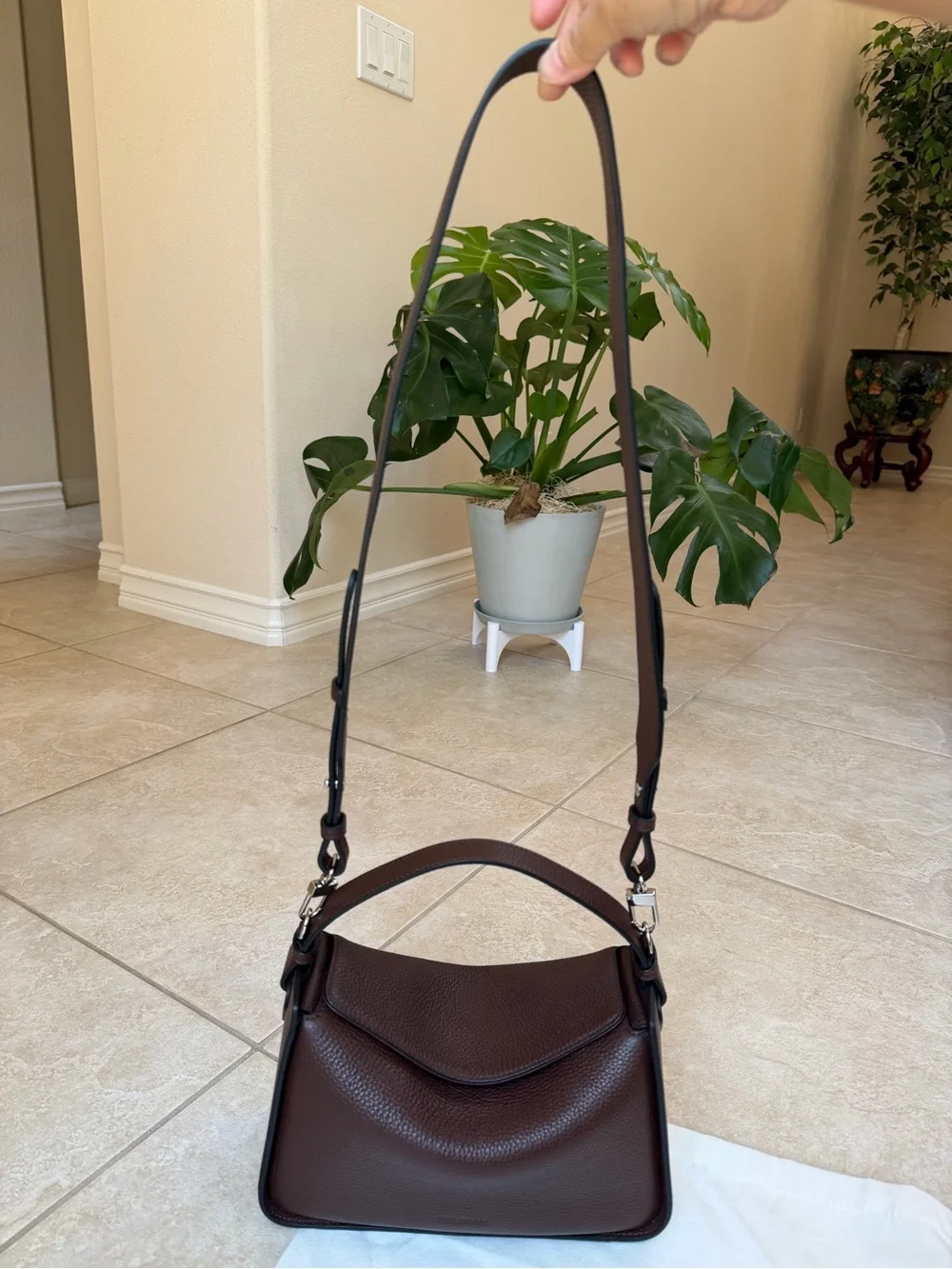 The Horse Clementine Bag Coffee Pebbled Leather - Picture 11 of 12